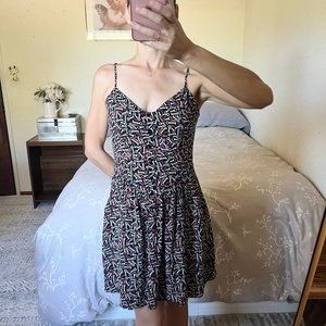 H&M Spaghetti Strap Dress in Black | 4 XS